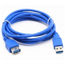 ШНУР USB штекер - гнездо 3.0м синий