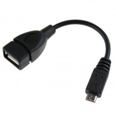 ПЕРЕХОДНИК USB гнездо- USBmicro OTG 15см