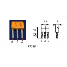 Транзистор КТ315Г NPN 35V 0.1A