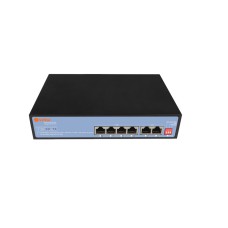 ХАБ 4*100 Mb VSW-706P PoE (IEEE 802.3 af/atf) 65W