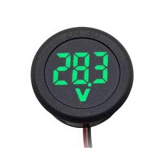 ВОЛЬТМЕТР 4-100В DC LED d 34мм врезной