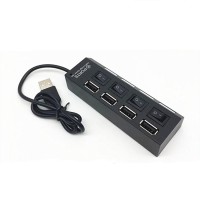 ХАБ USB 2.0х4 с проводом 40см