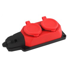 РОЗЕТКА каучуковая 2ОП 16А IP44 12/120/720