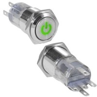 КНОПКА LAS2GQF-11ZDT/G/N антиванд.СФ 12-24V 3A