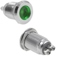 Светодиод LED G GQ12D-G зеленый 12-24V 12mm