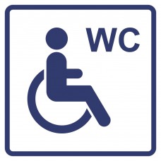 ЗНАК 015и Туалет для инвалидов. Плен, 150*150